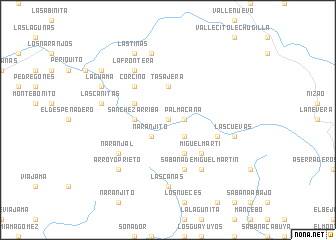 map of Cañada de Gabina